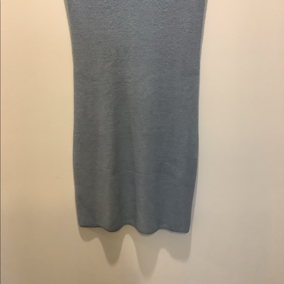 freshman 1996 Blue Bodycon dress V-neck with Collar Size Large - Picture 3 of 5